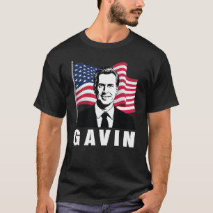 Gavin Newsom 2028 för president 48 amerikanska Fla T Shirt
