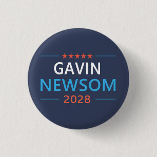 Gavin Newsom 2028 För President Knapp
