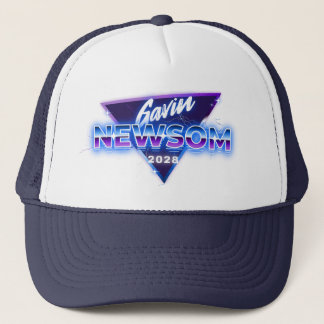 Gavin Newsom 2028 för president Retro 80-talet Keps