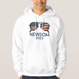 Gavin Newsom 2028 för president Sunglass Hoodie
