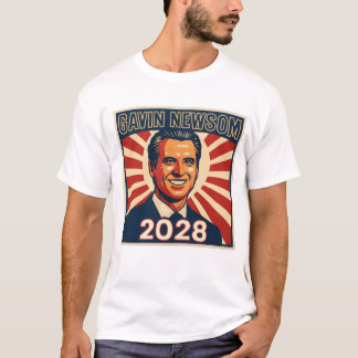Gavin Newsom 2028 Hope Style Presidentkampanj T Shirt
