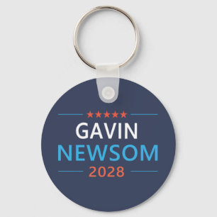 Gavin Newsom 2028 Nyckelring
