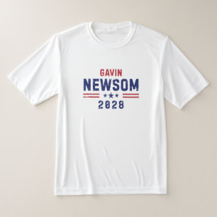 Gavin Newsom 2028 President 48 USA Flagga T Shirt