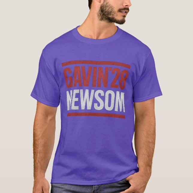 Gavin Newsom 28 T Shirt (Framsida)