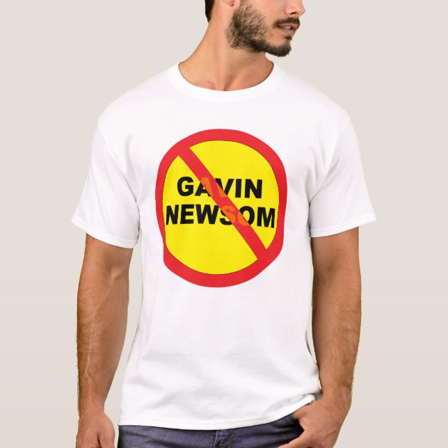 Gavin Newsom Anti T Shirt (Framsida)