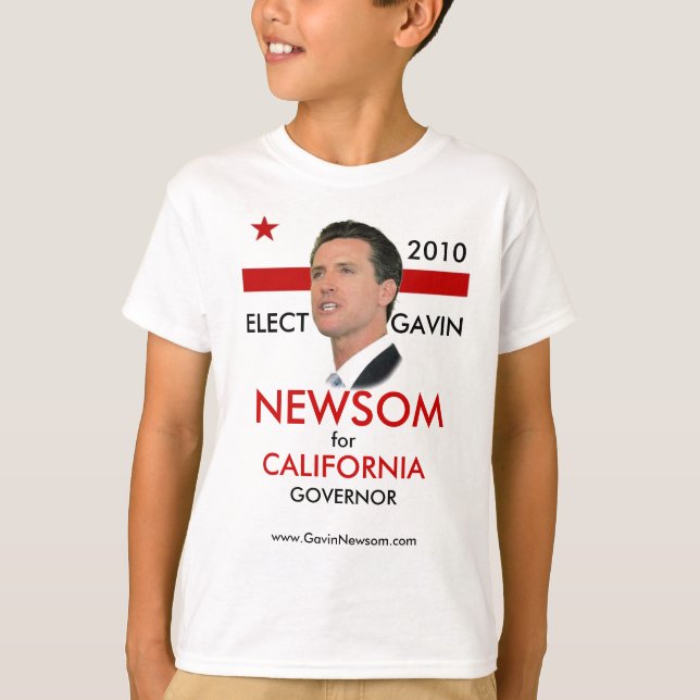Gavin Newsom barnutslagsplats 2010 Tee (Framsida)