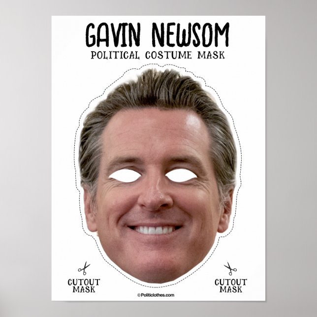 Gavin Newsom Costume Mask Poster (Framsidan)