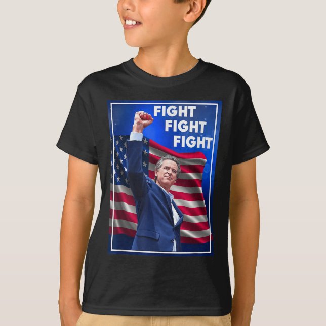 Gavin Newsom Fight Fight Fight, Funny Sarcastic Ga T Shirt (Framsida)