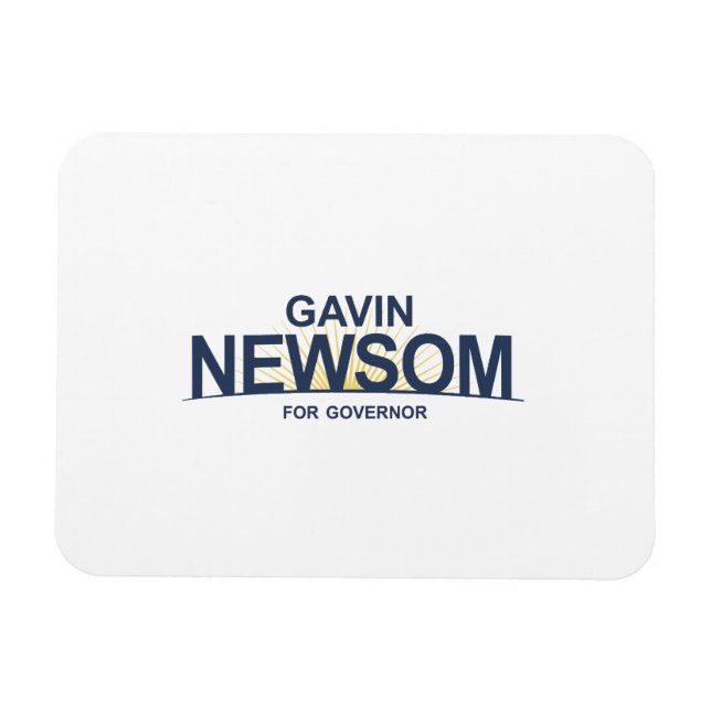 Gavin Newsom för guvernör Magnet (Horisontell)