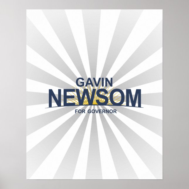 Gavin Newsom för guvernör Poster (Framsidan)