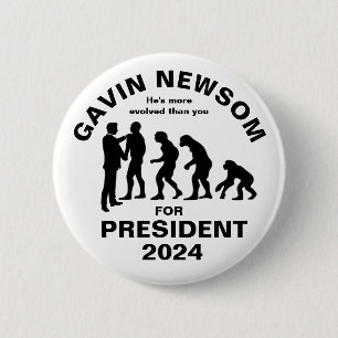 Gavin Newsom för president 2024 Knapp