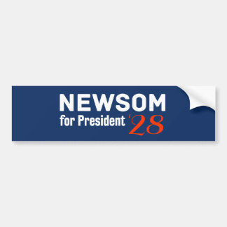 Gavin Newsom för president 2028 bildäckslapp Bildekal