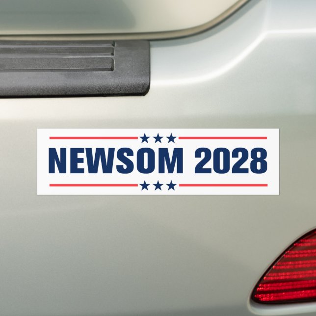 Gavin Newsom för president 2028 Bildekal (På Bil)