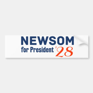 Gavin Newsom för president 2028 dekal