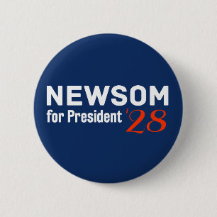 Gavin Newsom för president 2028 knapp