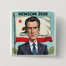 Gavin Newsom för president 2028 Knapp