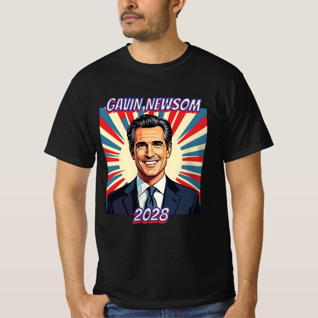 Gavin Newsom för president 2028 | T Shirt (Framsida)
