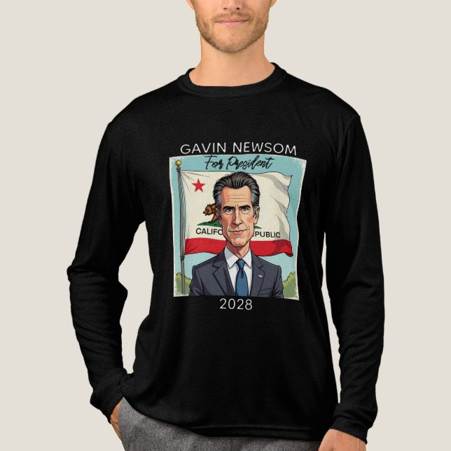 Gavin Newsom för president 2028 T Shirt (Framsida)