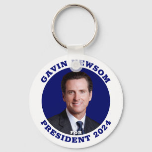 Gavin Newsom för president Keychain Nyckelring