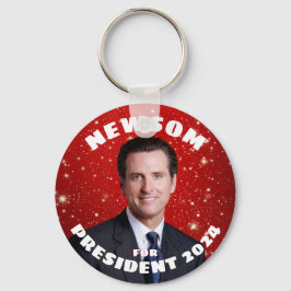 Gavin Newsom för president Keychain Nyckelring