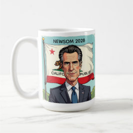 Gavin Newsom för president Politisk politik Kaffemugg