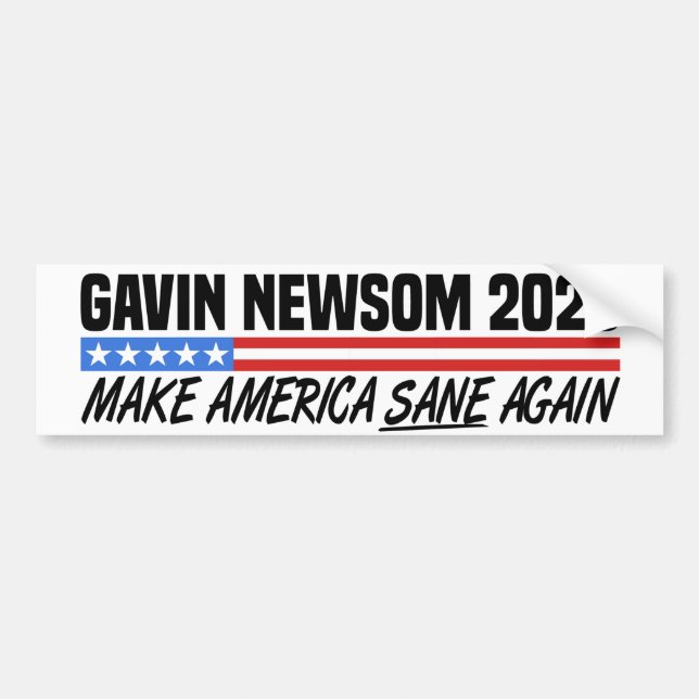 Gavin Newsom för talman 2028 Bildekal (Framsidan)