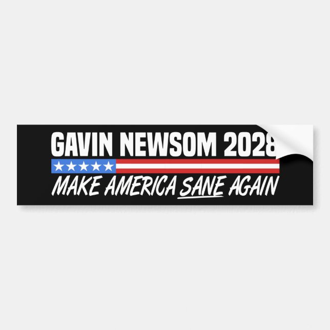 Gavin Newsom för talman 2028 Bildekal (Framsidan)