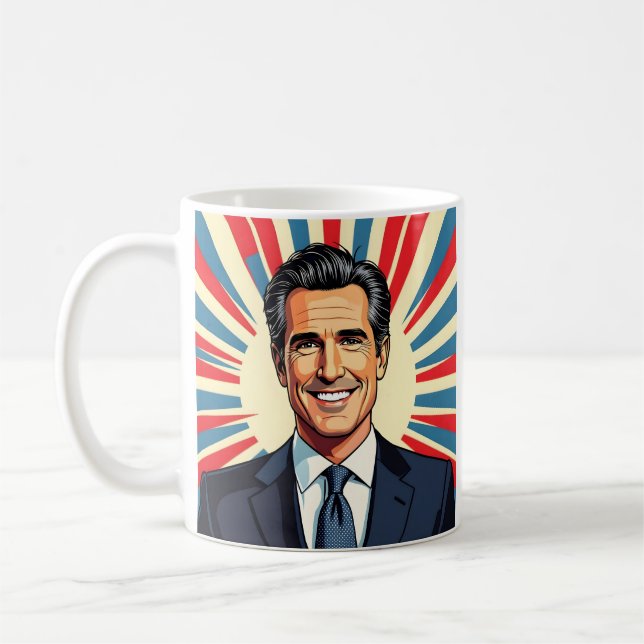 Gavin Newsom | Kaliforniens favoritguvernör Kaffemugg (Vänster)