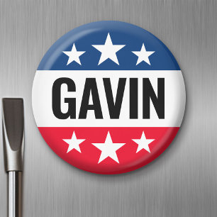 Gavin Newsom Kampanj - Vintage Ike Design Magnet