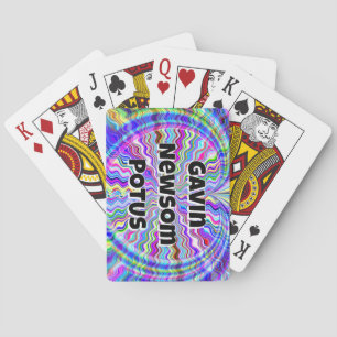 Gavin Newsom POTUS (du kan byta ord) Casinokort