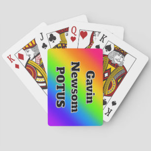 Gavin Newsom POTUS (du kan byta ord) Casinokort