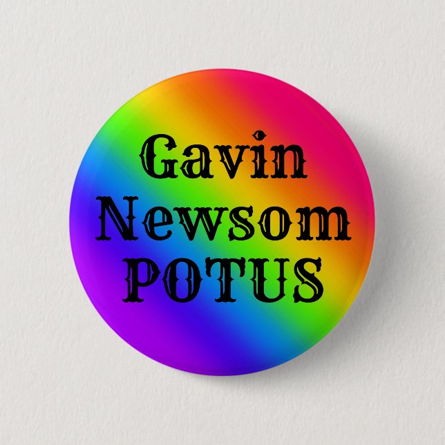 Gavin Newsom POTUS Knapp (Framsida)