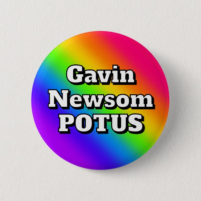 Gavin Newsom POTUS Knapp (Framsida)