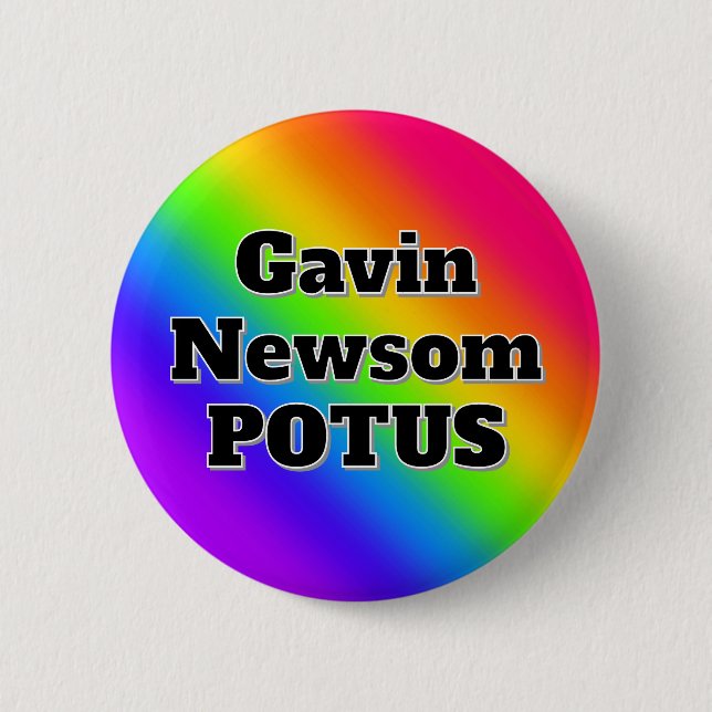 Gavin Newsom POTUS Knapp (Framsida)