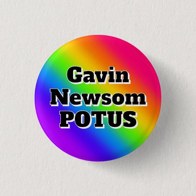 Gavin Newsom POTUS Knapp (Framsida)