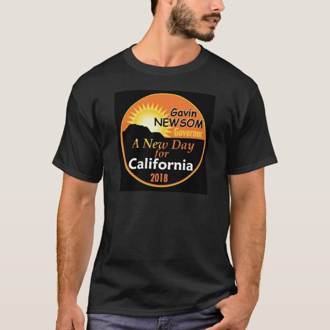 Gavin NEWSOM regulator 2018 Tee Shirt (Framsida)