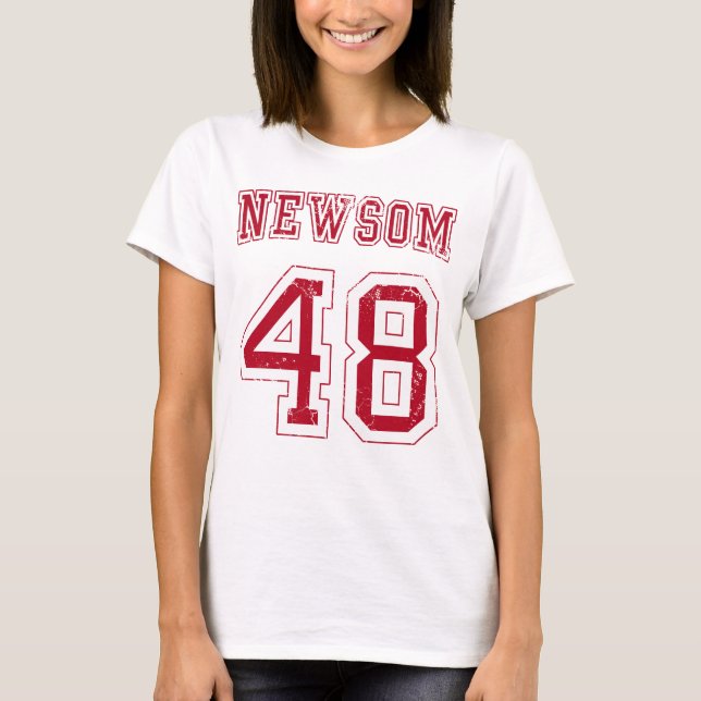 Gavin Newsome 48 President 2028 Val T Shirt (Framsida)