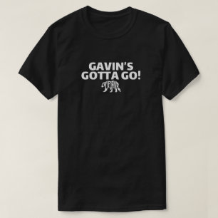 GAVINS GOTTA GO CALI BEAR Mörk T-Shirt
