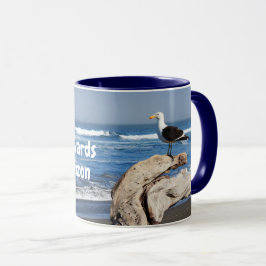 Gaviota frente al mar mugg