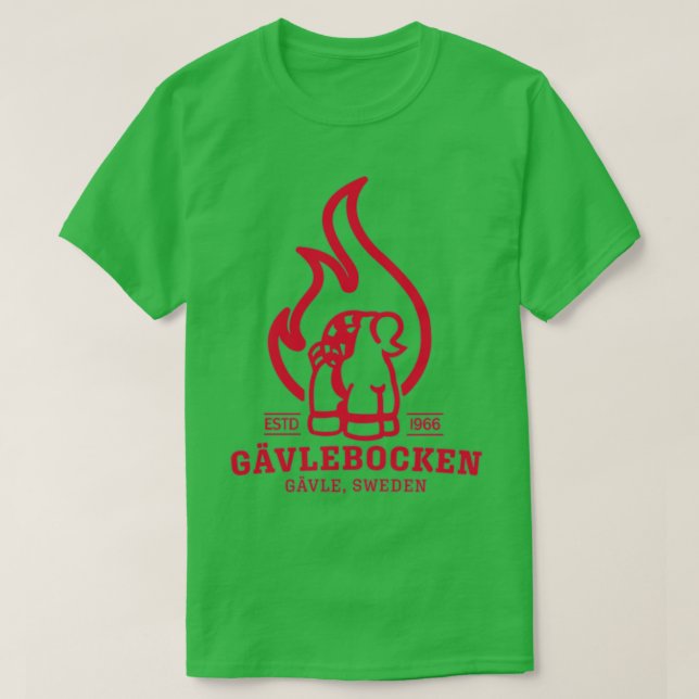 Gavle Goat on Fire (Svenska Gavlebocken) T Shirt (Design framsida)