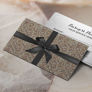 Gåvocertifikat Modern Guld Glitter lyxur Rabattkort
