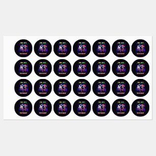 Gåvogåendet marionett den 25 december jul klistermärke