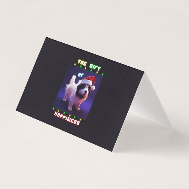 Gåvogåendet marionett den 25 december jul kort (Framsida)