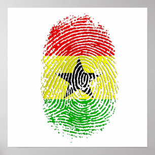 Gåvor 100% för Ghanian Ghana DNA-pride Poster