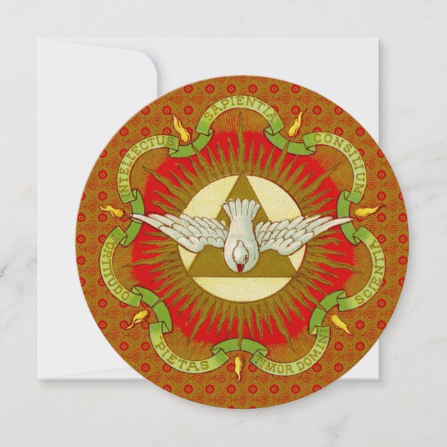 Gåvor av Heliga Spirit (BK 026) Inbjudningar (Framsida)