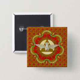 Gåvor av Heliga Spirit (BK 026) Square Knapp