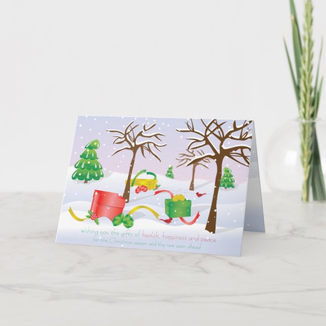 Gåvor av jul helgkort (Framsida)