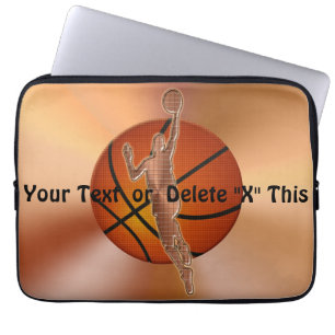 Gåvor för basketlaptop sleevebasket för grabbar laptop sleeve