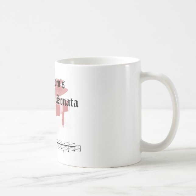 gåvor för Beethovenmånskensonata Kaffemugg (Höger)