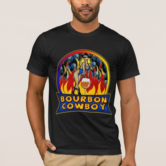Gåvor för Bourbon CowboyT-tröja Tee Shirt (Framsida)